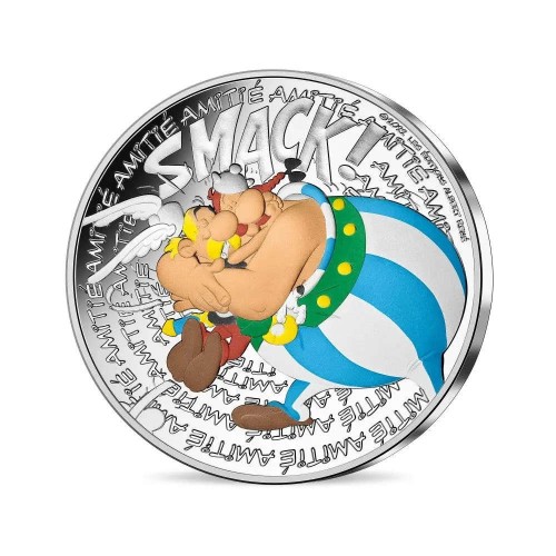 FRANCIA 2022 ASTERIX AMISTAS (AMITIE) 50 EURO - Moneda Plata