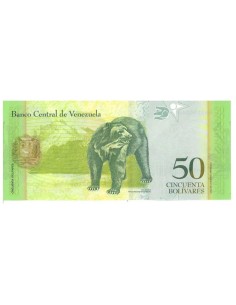 Billete Venezuela 2015 50 Bolivares 2