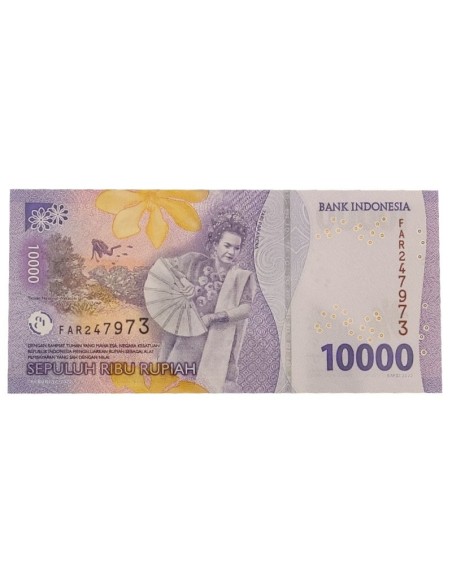 Billete Indonesia 2022 10000 Rupias