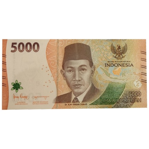Billete Indonesia 2022 5000 Rupias
