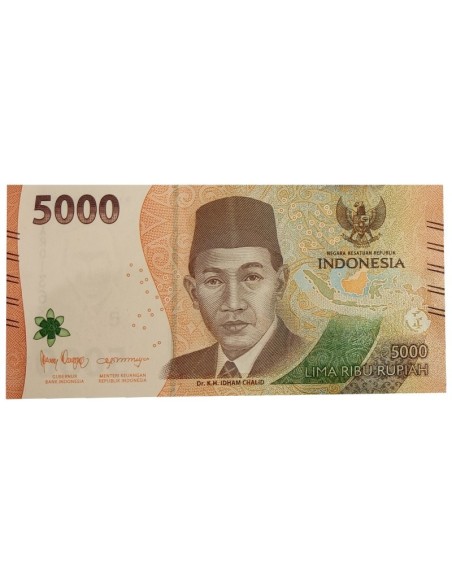 Billete Indonesia 2022 5000 Rupias
