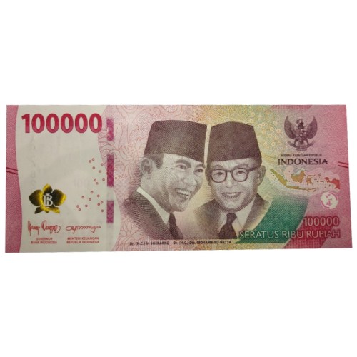 Billete Indonesia 2022 100000 Rupias