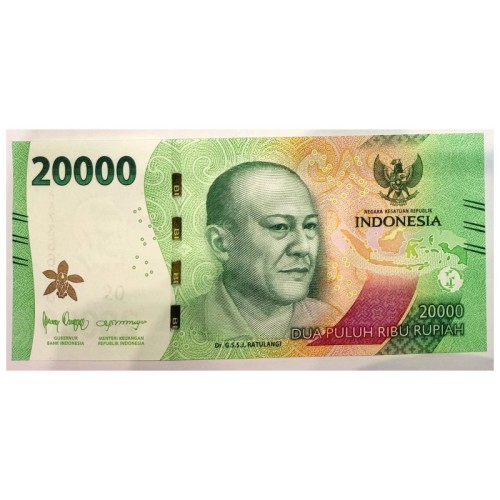 Billete Indonesia 2022 20000 Rupias