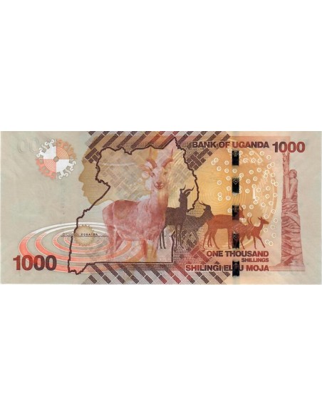 Billete Uganda 2015 1000 Shillings