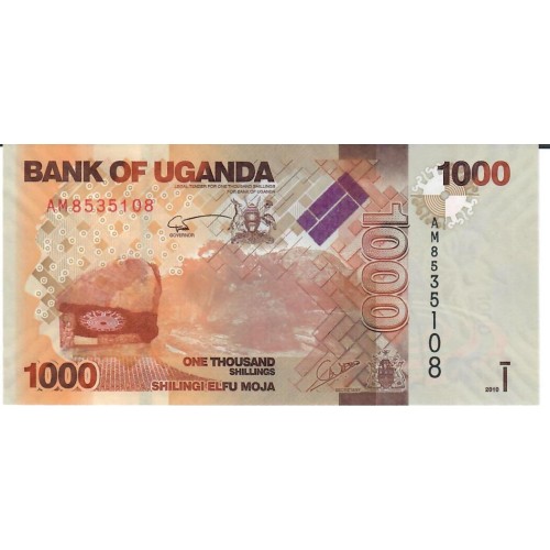 Billete Uganda 2015 1000 Shillings