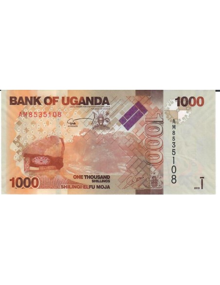Billete Uganda 2015 1000 Shillings