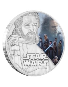 El Último Jedi Moneda Niue 2017 Plata