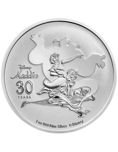 Aladdín -30 Aniversario 2022 Niue 1 Onza Plata|Monedas|Lamasbolano.com