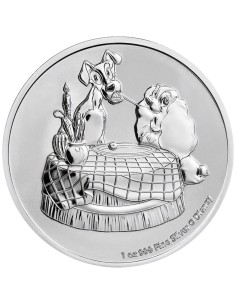 La Dama Y el Vagabundo 2022  Onza Plata |Monedas|Lamasbolano.com