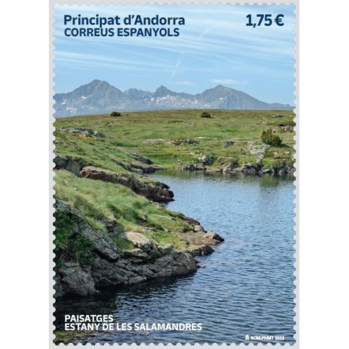 Andorra Española 2022 Lago de las Salamandras - Sello correo