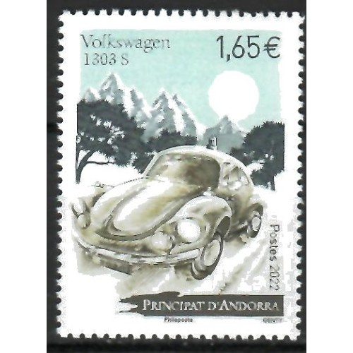 Andorra Francesa 2022 Volkswagen 1303S - Sello correo