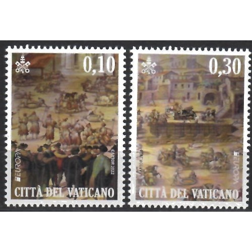 Vaticano 2022 Europa - Sellos correo