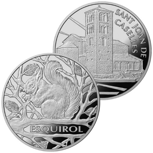 Andorra 2022 Ardilla & Sant Joan de Caselles 2 Monedas