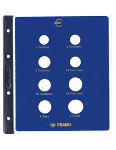 Hoja Filabo Euro 8 Monedas Neutra|Lamasbolano.com