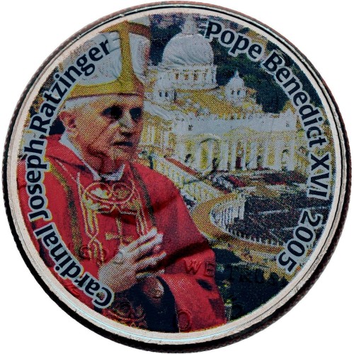 Estados Unidos 2005 Cardenal Joseph Ratzinger medio dólar