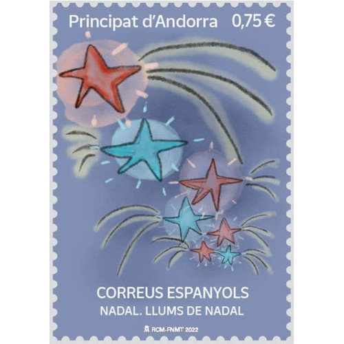 Andorra Española 2022 Navidad - Sello correo