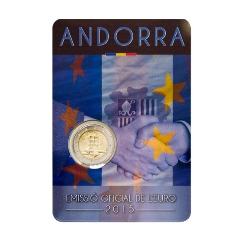 Andorra 2015 2 Euro 25 Aniversario del Acuerdo Aduanero con la Unión Europea