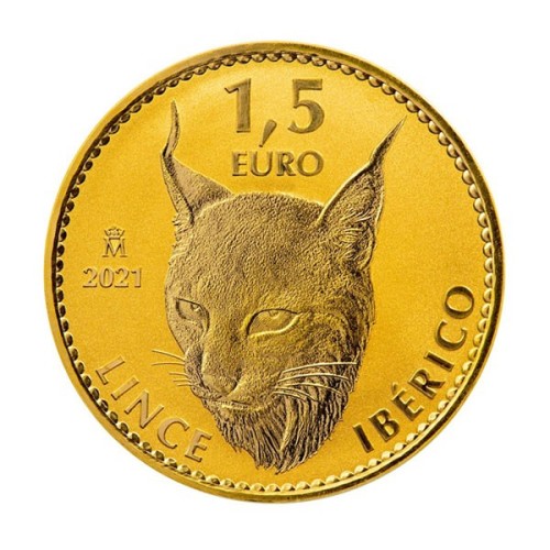 España 2021 Lince 1.5 Euro 1 Onza Oro