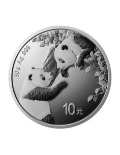 Moneda China Panda 2023 Plata 30 gramos