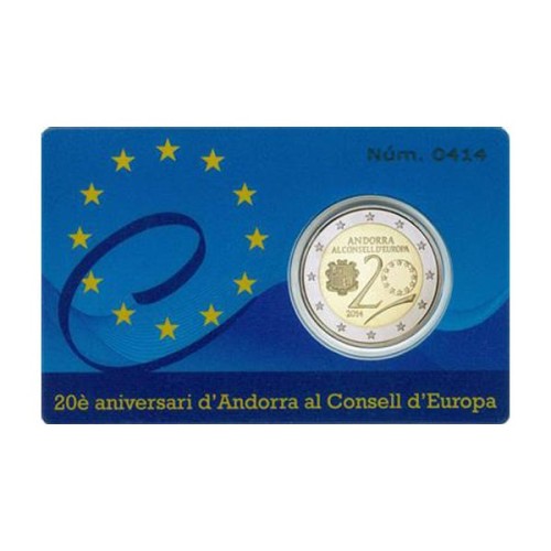 Andorra 2014 2 Euro Proof Coincard
