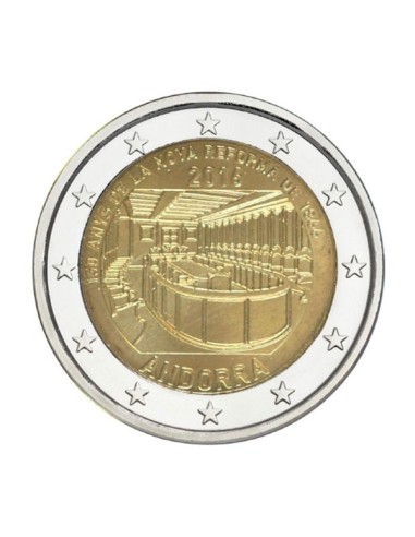 Andorra 2016  150 Aniversario 2 Euro Nueva Reforma de 1866 coincard