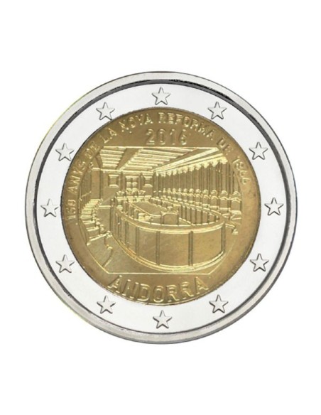Andorra 2016  150 Aniversario 2 Euro Nueva Reforma de 1866 coincard