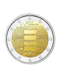 Andorra 2017 2 Euro 100 Años Himno coincard 2
