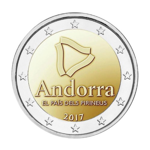 Andorra 2017 2 Euro el país de los Pirineos Coincarad