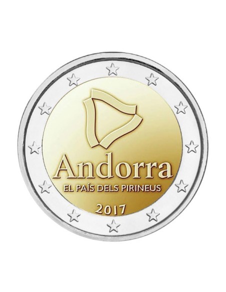Andorra 2017 2 Euro el país de los Pirineos Coincarad