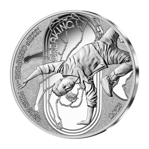 Moneda Breaking 10 Euro Plata Proof Francia Juegos Olímpicos París 2024