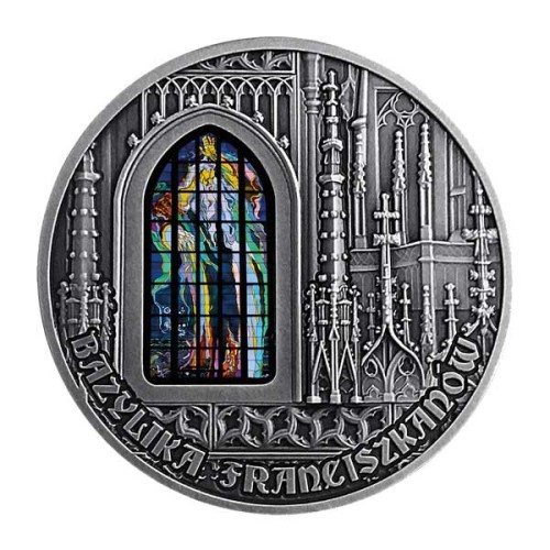 Basílica San Francisco de Asís niue 2019 moneda 2 onzas de plata