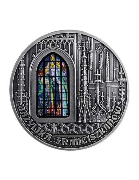 Basílica San Francisco de Asís niue 2019 moneda 2 onzas de plata