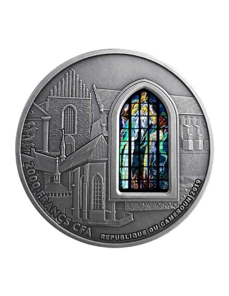 Basílica San Francisco de Asís niue 2019 moneda 2 onzas de plata