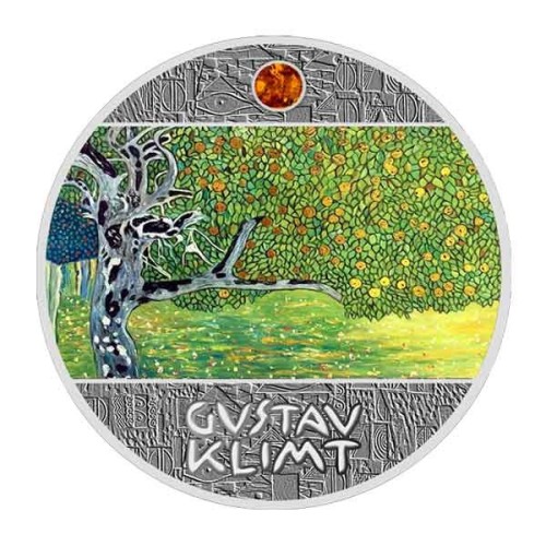 Gustav Klimt Golden Apple Tree 2018 Niue moneda de Plata
