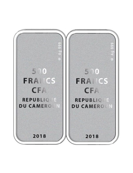 Niue 2018 Edén colección dos Monedas Plata. Adán Y Eva