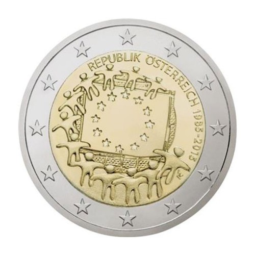 Bandera Austria 2015 2 euro