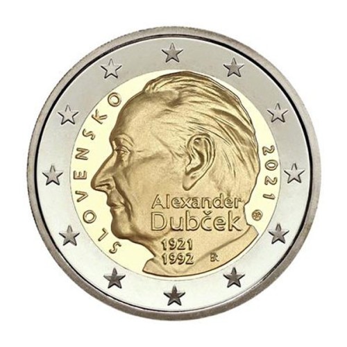 Alexander Dubcek Eslovaquia 2021 2 euro