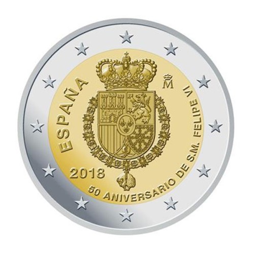 Rey Felipe Vi España 2018 2 euro