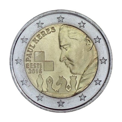 Paul Keres Estonia 2016 2 euro
