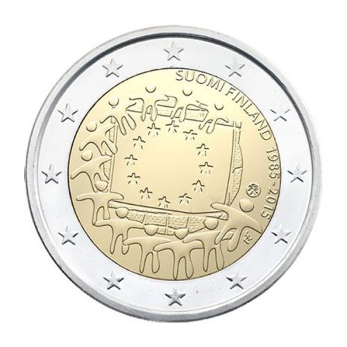 Bandera Finlandia 2015 2 euro
