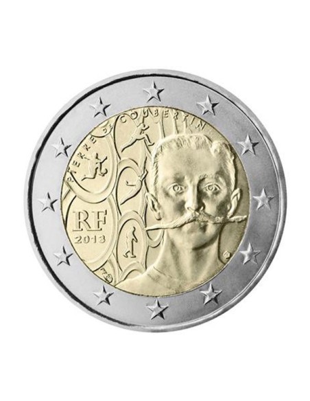 Coubertin Francia 2013 2 euro