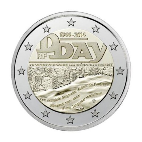 Día D Francia 2014 2 euro