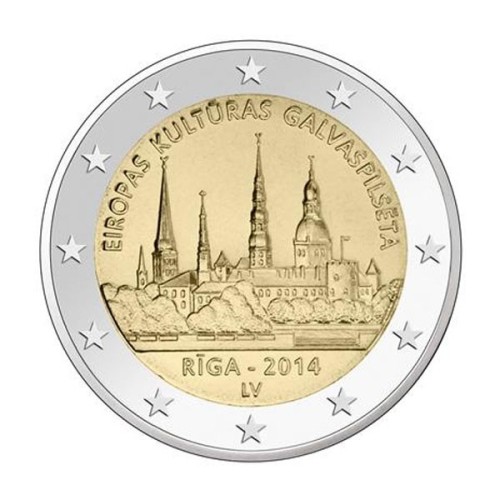 Riga Letonia 2014 2 euro