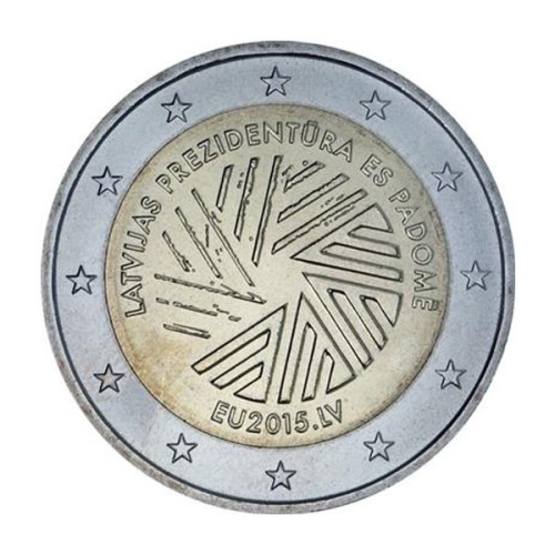 Presidencia Letonia 2015 2 euro