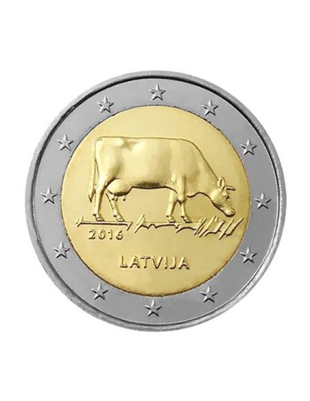 Vaca Letonia 2016 2 euro