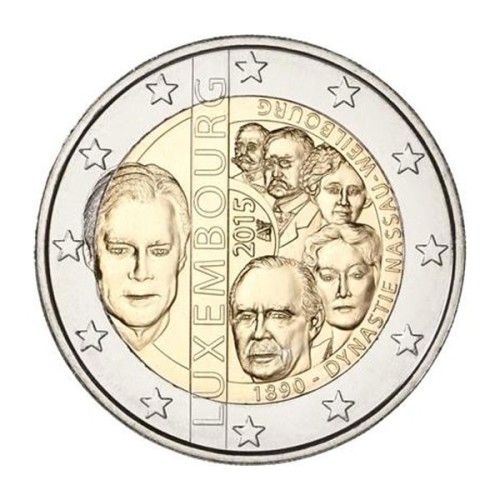 Dinastía Nassau Luxemburgo 2015 2 euro