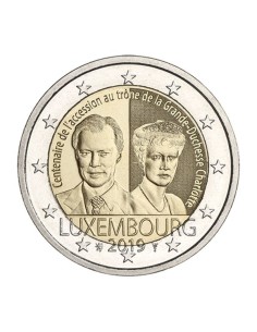 Ascensión trono Luxemburgo 2019 2 euro