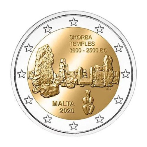 Templo Skorba Malta 2020 2 euro