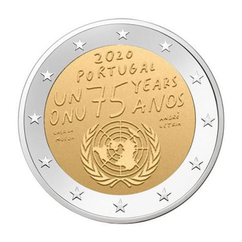 Naciones Unidas Portugal 2020 2 euro