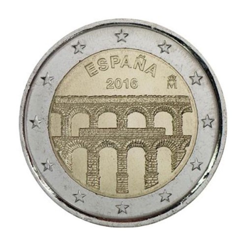 Acueducto de Segovia 2 euro España 2016